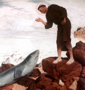 Arnold B_cklin - St_ Anthony preaches the fish